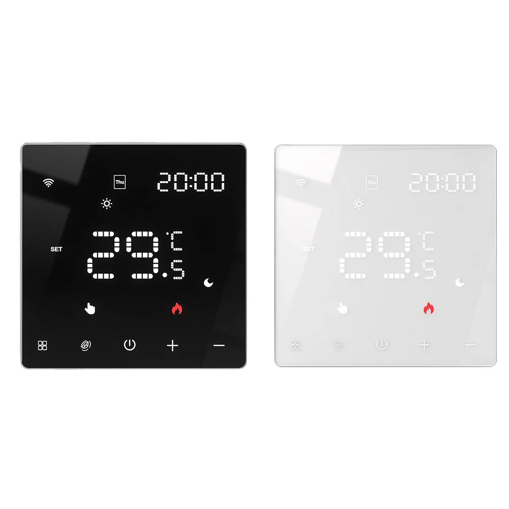 1pc Smart Floor Heating Thermostat Voice Control Weekly Programmable Temperature Controller For Water Electric Boiler