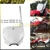 Dirt Bike-placa de matrícula delantera de plástico, accesorios de motocicleta para Honda CRF150F, CRF230F, CRF 150/230 F, 2003-2019, Motocross Enduro