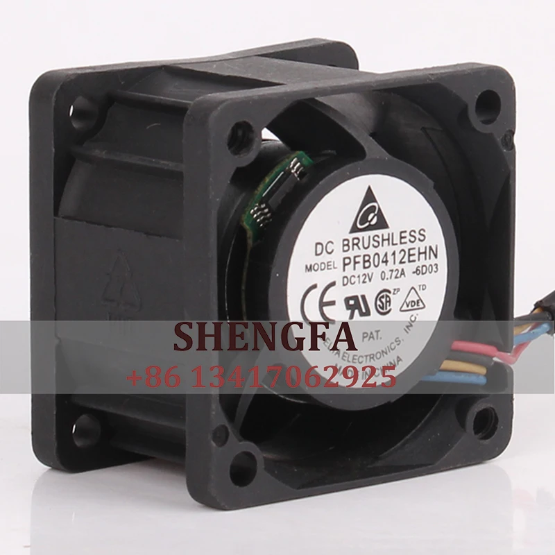 เคส PFB0412EHN เดลต้าพัดลมทำความเย็น24V 48V DC12V 0.72A EC 40X40X25MM AC 4028 4ซม. มีความรุนแรง