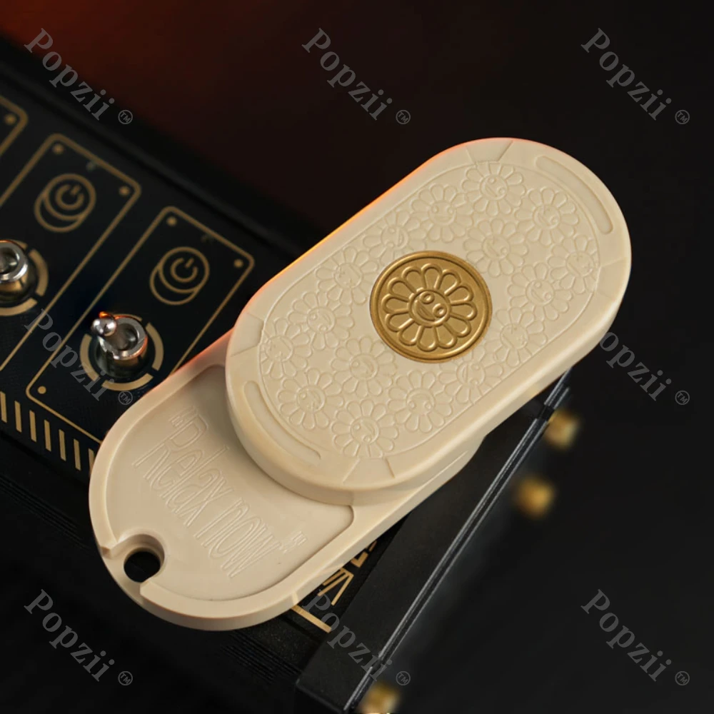 Sunflower EDC Intensive Paragraph Mechanical Multi Orbit Push Slider Fidgeting toys Rotates Left and Right 360° Anxiety Toys