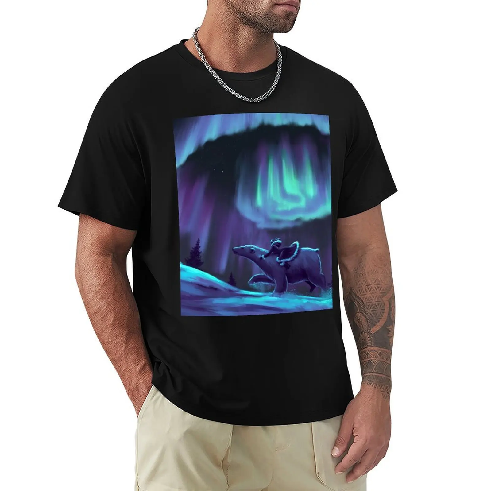 His Dark Materials - Camiseta Fan Art de talla grande, top informal sencillo