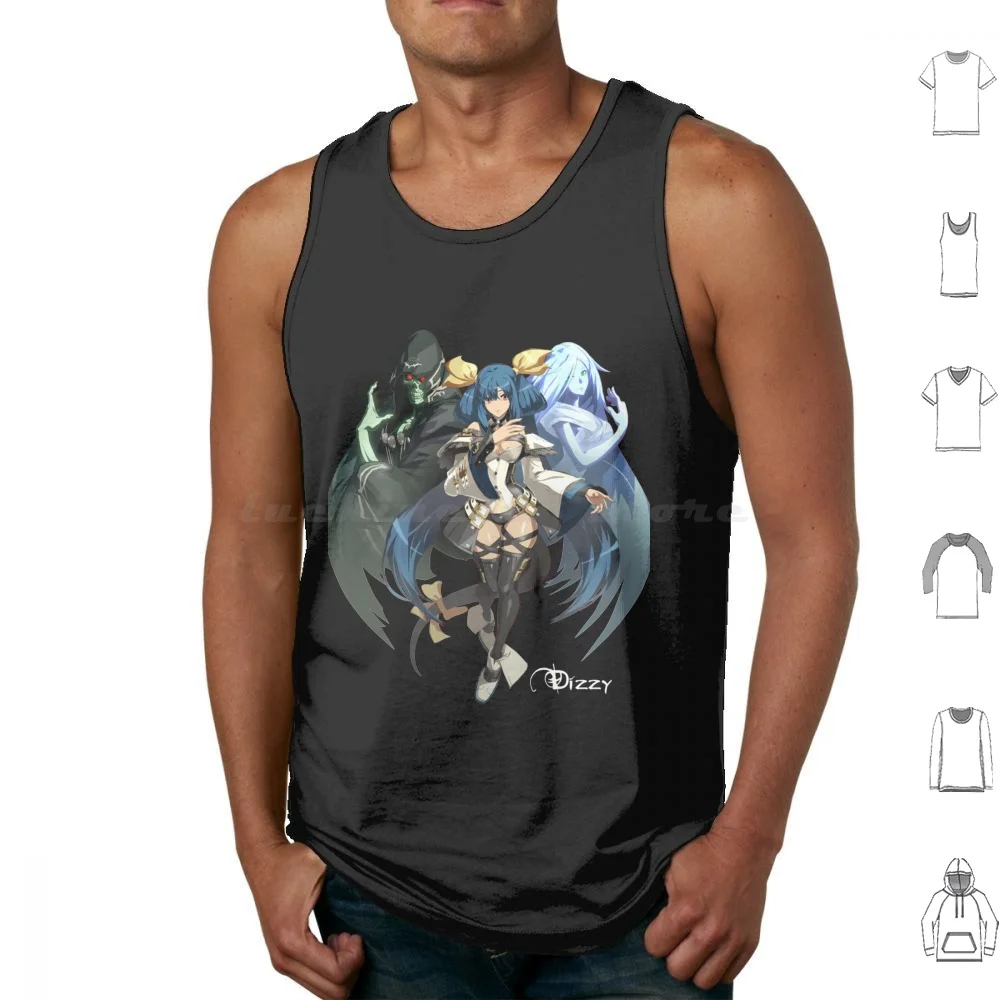 Guilty Gear Dizzy Tank Tops Vest Sleeveless Guilty Gear Anime Guilty Gear Strive Strive Guilty Gear Xrd Guilty Fighting