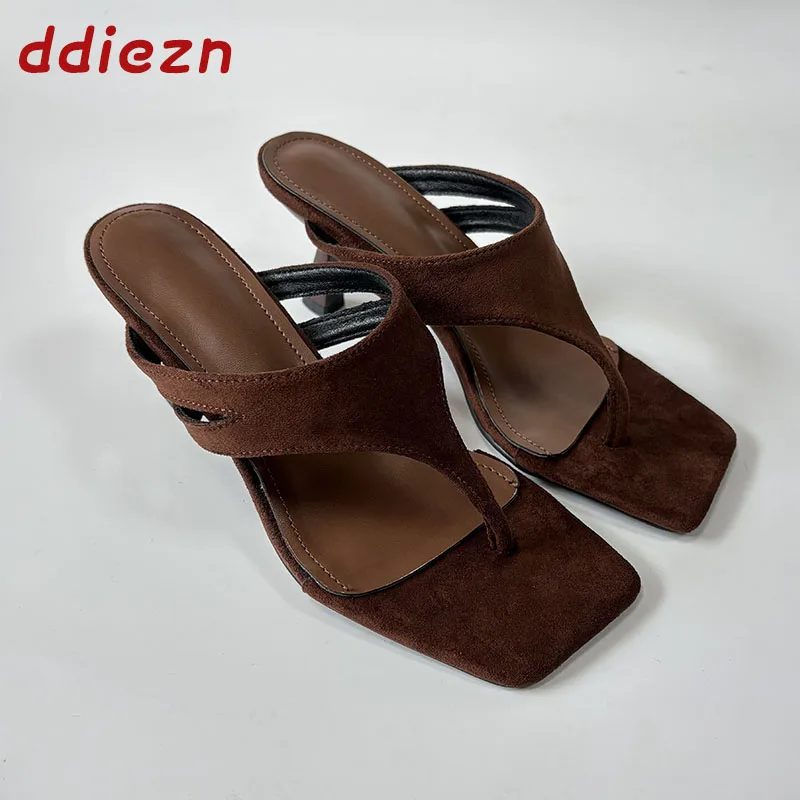 

2026 New Summer Beach Slides Fashion Heels Women Flip Flops Shoes Luxury Female Pumps Sexy Ladies Heels Sandals Slippers Shoes