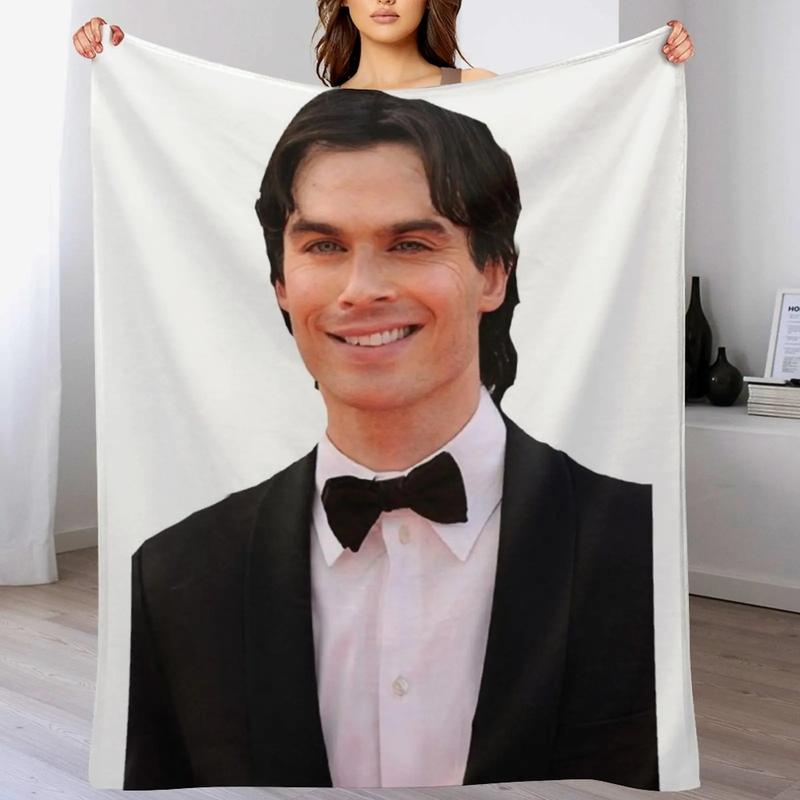 Ian Somerhalder (aka Damon Salvator) Throw Blanket Beautifuls Single Blankets