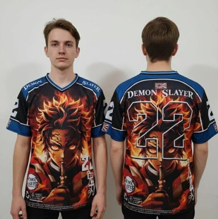 Bandai Anime Series Jersey Sport Cool Fashion Street Zomer T-shirt Oversized heren- en damestop voor volwassenen Nieuwe hete verkoop