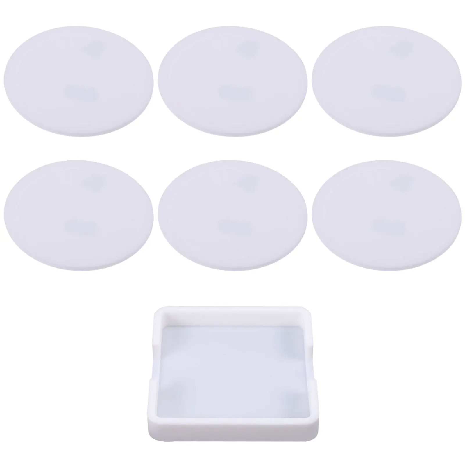 

7Pcs Silicone Insulation Coasters Heat Resistant Non-Slip Cup Mat Kitchen Heat Protection Pads Cup Coaster Insulation Mat