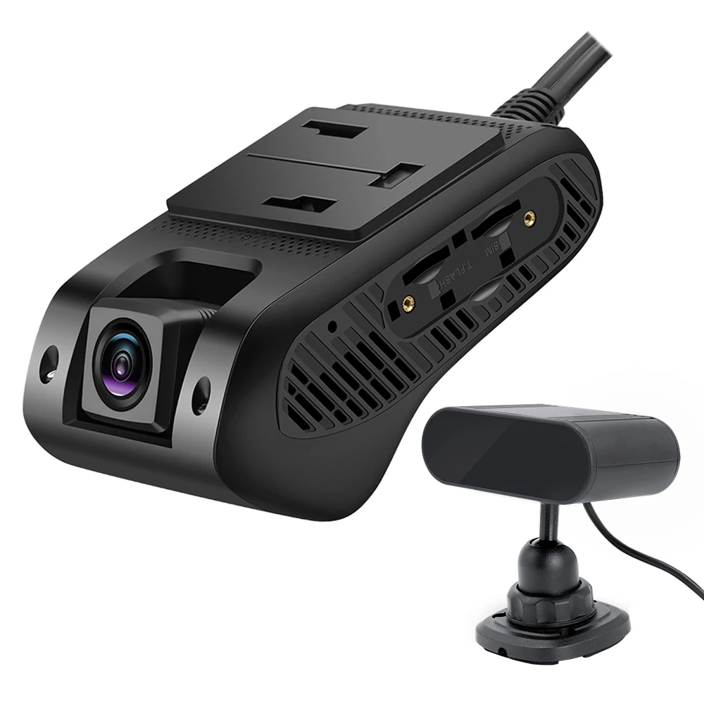 JC400 Dash Cam with 4G DVR Dual Pull Out Dash Camera, Remote Monitor DVR Live Video GPS Car Camera Night Vision Event Video