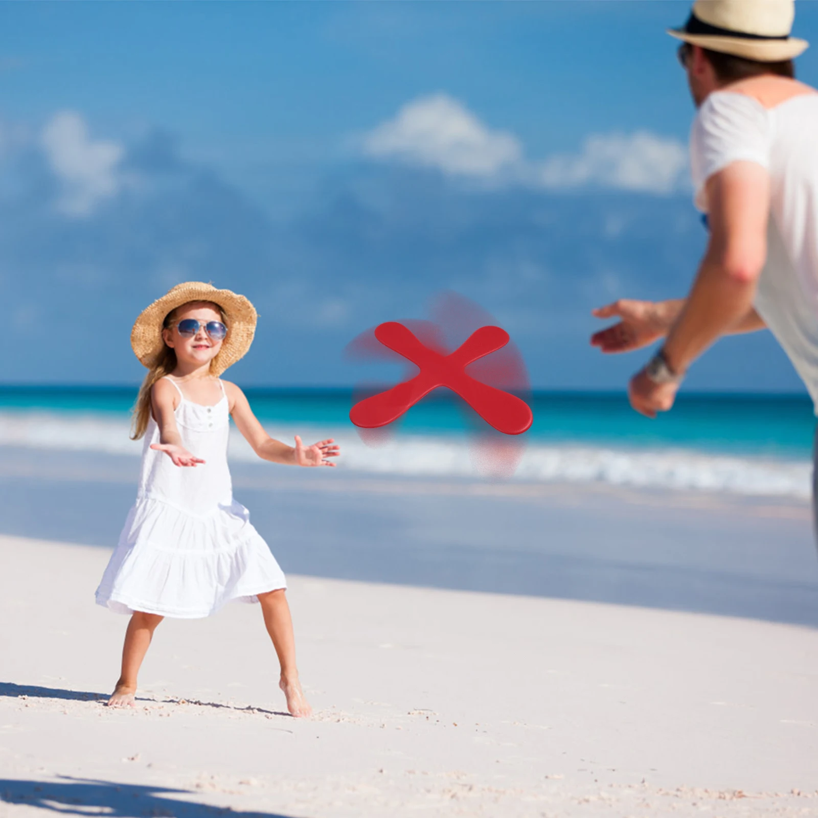 2 pezzi Boomerangs Schiuma Dischi volanti leggeri colorati Giochi da prato all'aperto per bambini Boomerang per esercizi fisici