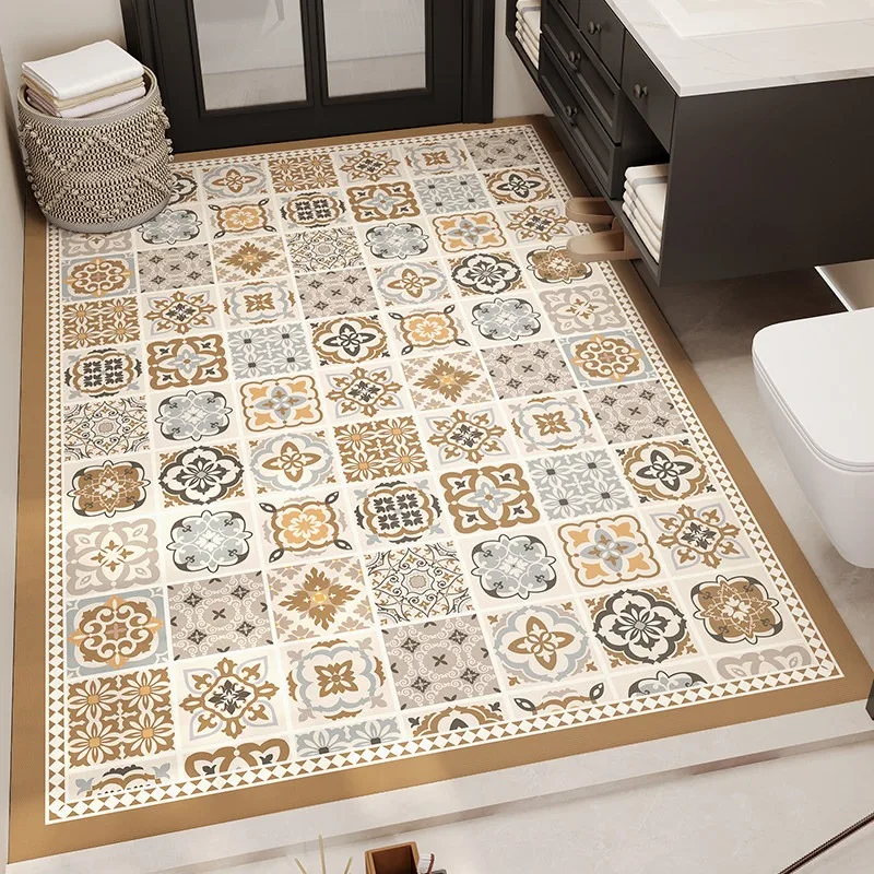 Bathroom Floot Mat Super Absorbent Non-slip Carpet Shower Rug Diatom Mud Mats American Retro Style Rugs Home Decoration Carpets