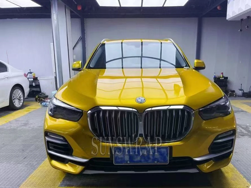

Янтарно-золотая глянцевая виниловая пленка для автомобиля из ПЭТ - металлическая наклейка для изменения цвета с самовосстанавливающейся устойчивостью к царапинам и освобождением воздуха