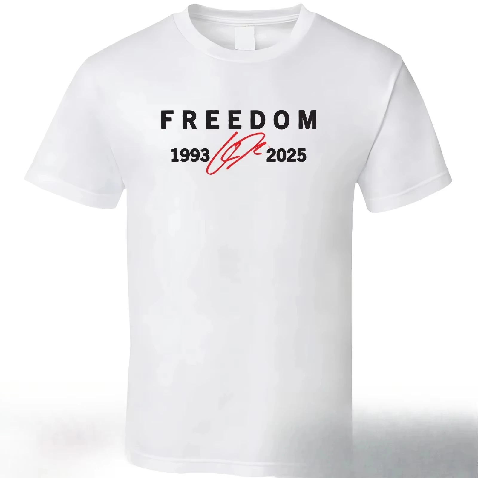 

Freedom Red Signature Charlie Kirk Shirt, Tribute Faith Christian 1993-2025 Tee Graphic T Shirts Retro Streetwear High-quality
