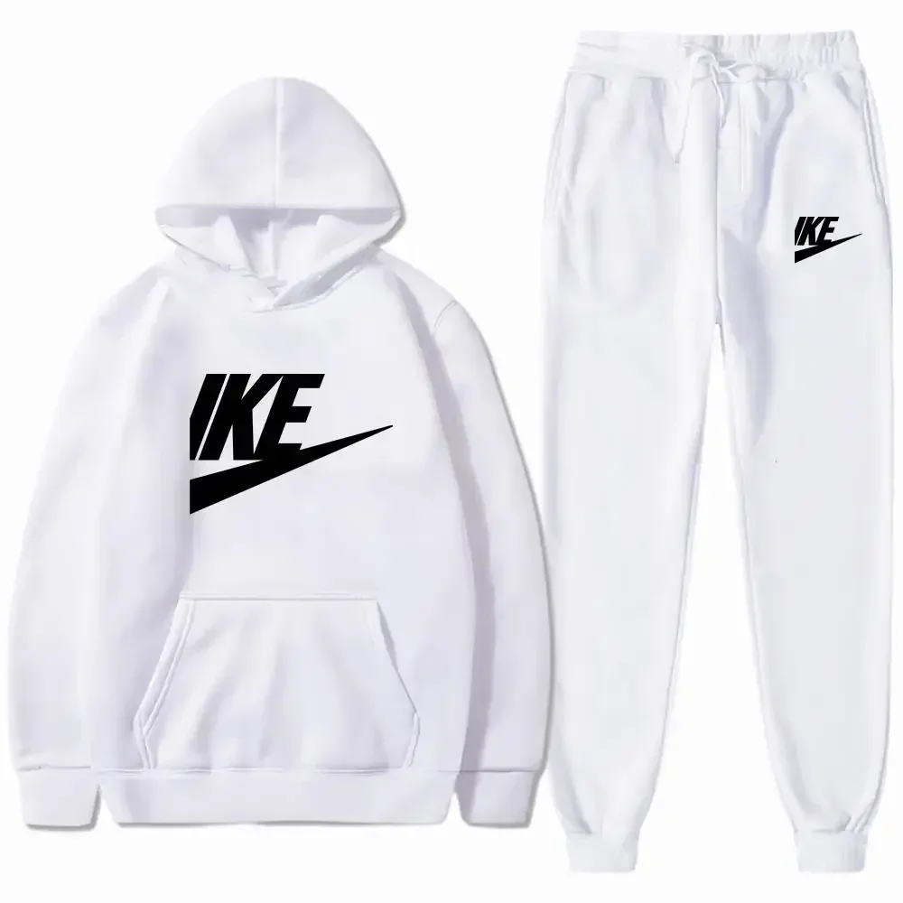 Men's Hooded Sweatshirt Pants 2 Sets of Suits, Cotton Casual Sportswear, Casual Sportswear, Men's Streetwear, Sports Training Sw