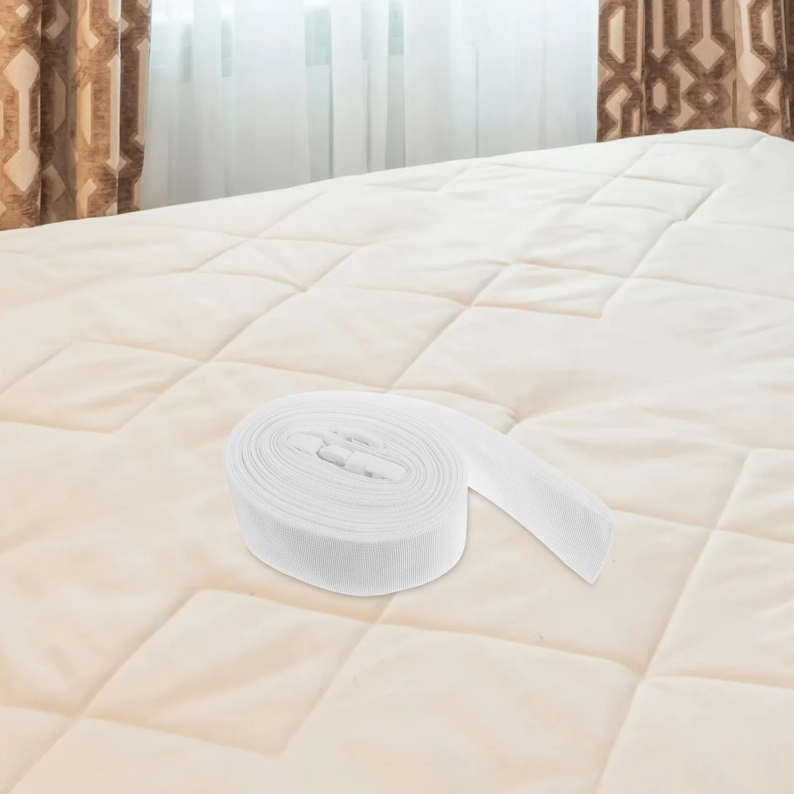 

Mattress Gap Filler for Split King Beds White Bed Bridge Straps Twin Converter Stable Sleep Surface