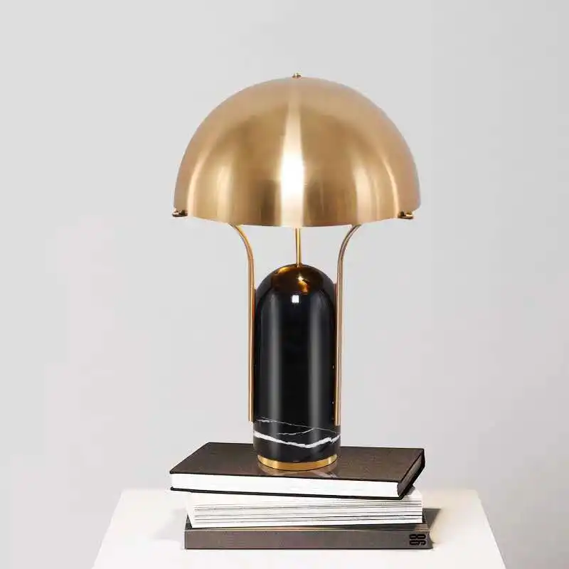 Bedroom bedside exhibition hall model room decoration villa hotel simple marble living room desk lamp