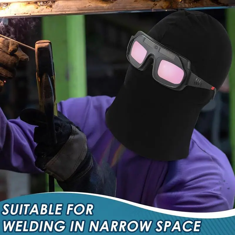 

Welding Glasses For Men Auto-dimming Torch Cutting Glasses Ventilated Face Shield Adjustable UV-resistant For Construction Work