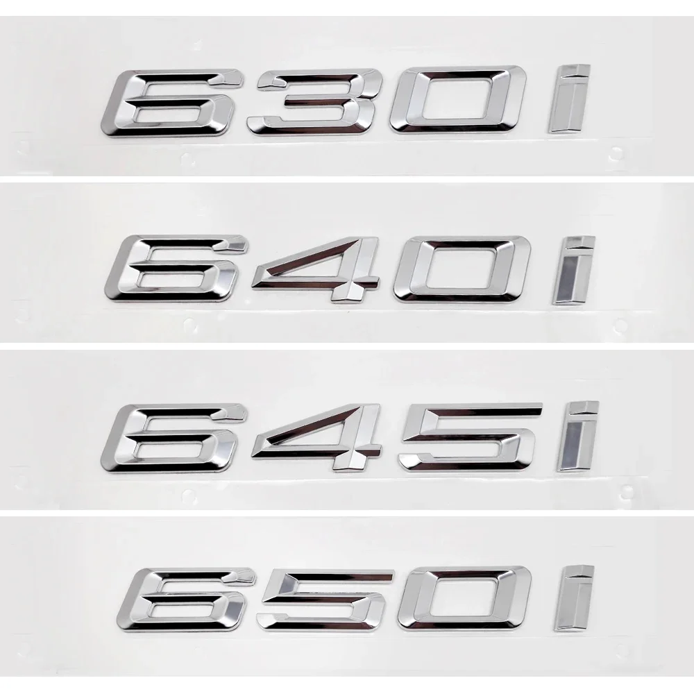 

For BMW G32 F06 F12 F13 E63 E64 DIY Sticker Rear Trunk Badge Plastic Decal 6 Series 630i 640i 645i 650i