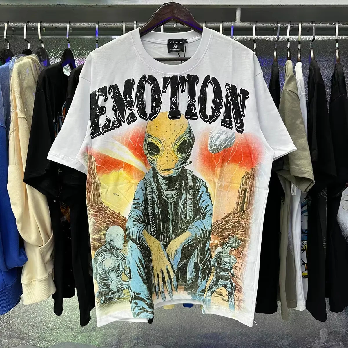 Shirt Mixed-Emotions T-shirt Shirt Short Sleeve Shirt Men Women High Quality Streetwear Hip Hop Fashion Shirt Classic GraphicTee