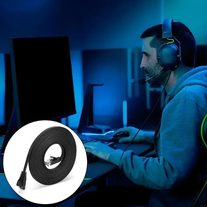 Ethernet R1WD 15M CAT6 INTERNELA PLAT RJ45 RJ45 PARA LAPTOP