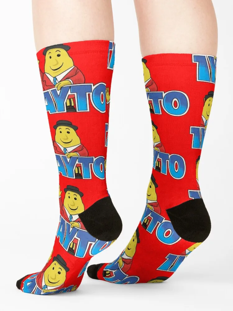 Tayto Crisps Wave Socks shoes Stockings man funny gifts cotton Men's Socks Women's