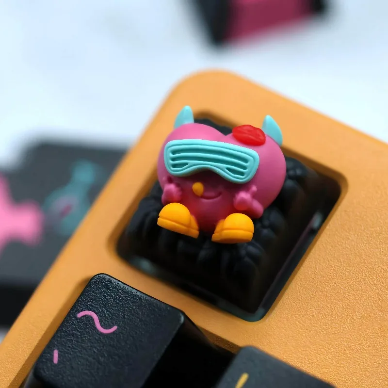 Night Life Theme Keycaps Set Customization ABS Material Cherry Profile Keyboard Cap for Mechanical Keyboard Accessories Gift