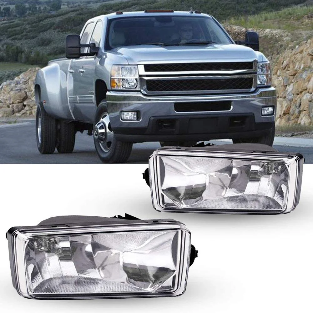 Clear Lens Driving Fog Lights Lamps for Chevy Silverado Suburban Tahoe GMC Sierra Yukon 25883245 GM2593160​