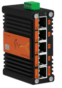 Mini Industrial 5-Port Gigabit Ethernet Switch Aluminum Case IP40 Cheap DIN-Rail / Wall-mount