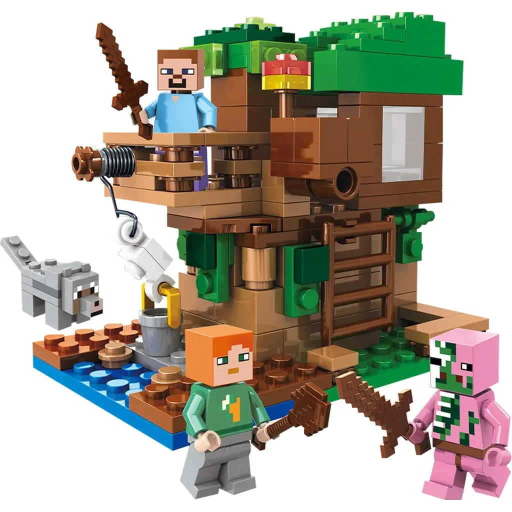 DIY Bauernhof-Dorf Bausteine Spielzeug als Geburtstagsgeschenk