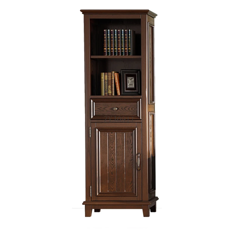 

American solid wood wine cabinet side cabinet living room wine rack dining room ash wood locker