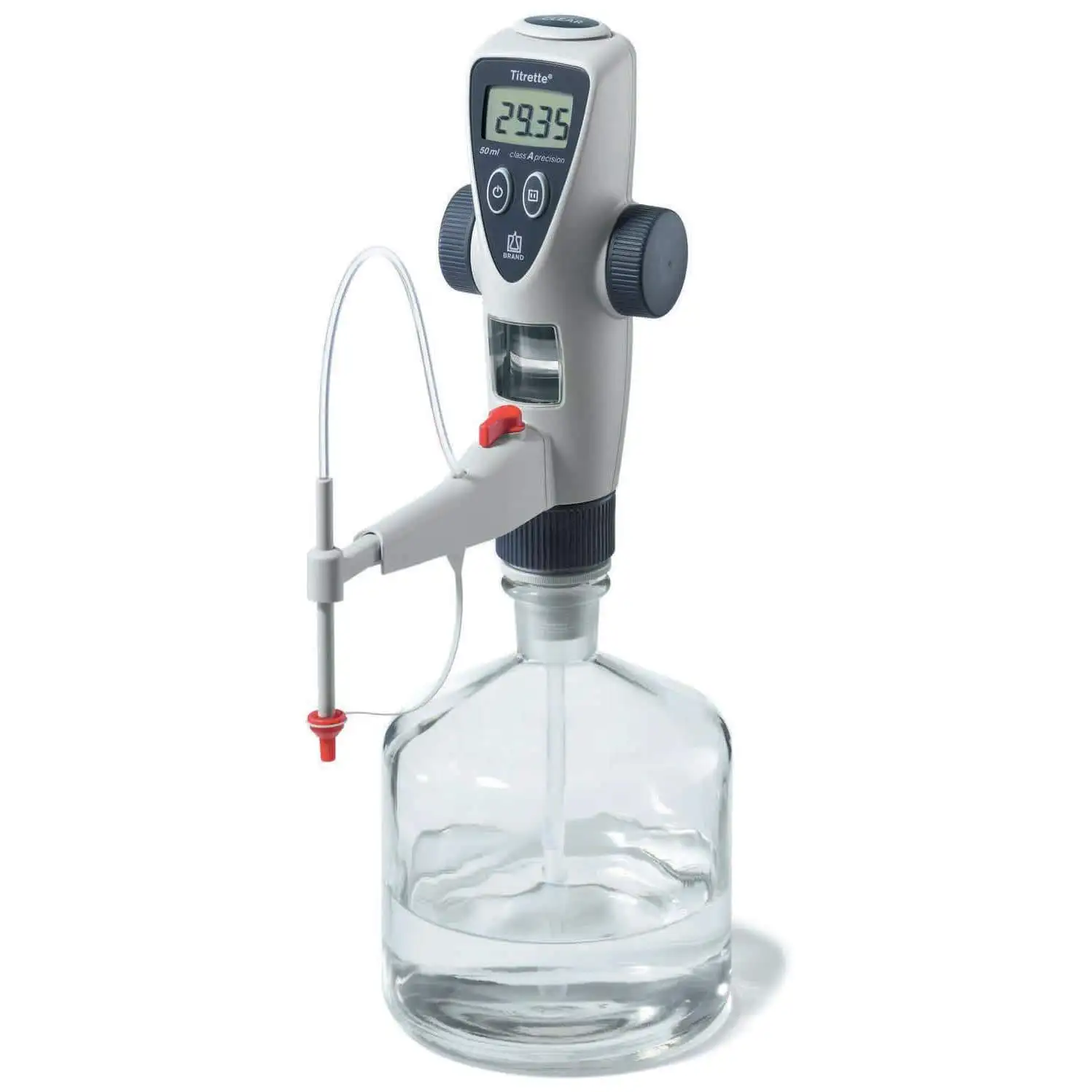 More accurate and convenient titrations Digital bottle top electrolyte burette dispenser