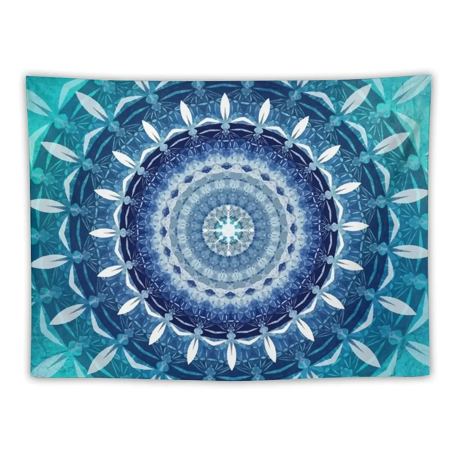 

Mandala Blue Zen / Yoga Meditation Mandala Tapestry Bedroom Decor Aesthetic Decoration Wall Tapestry