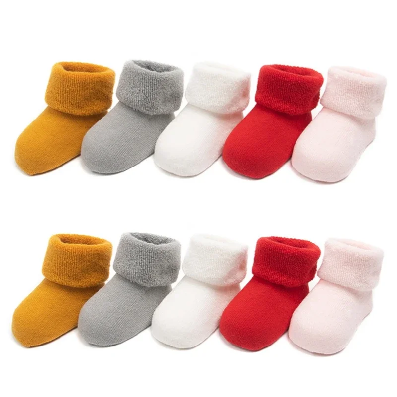 Thicken Baby Socks Autumn Winter Cotton Socks Warm Toddler Boy Girls Thermal Floor Socks Newborn Children Clothing Accessories