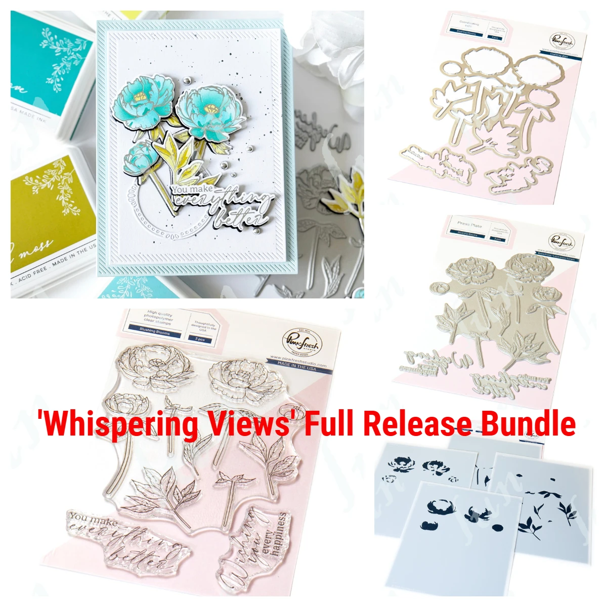 

2025 New Blushing Blooms Press Plate Metal Cutting Dies Cut Die Mold Craft DIY Scrapbook Stencil Decoration Embossing Template