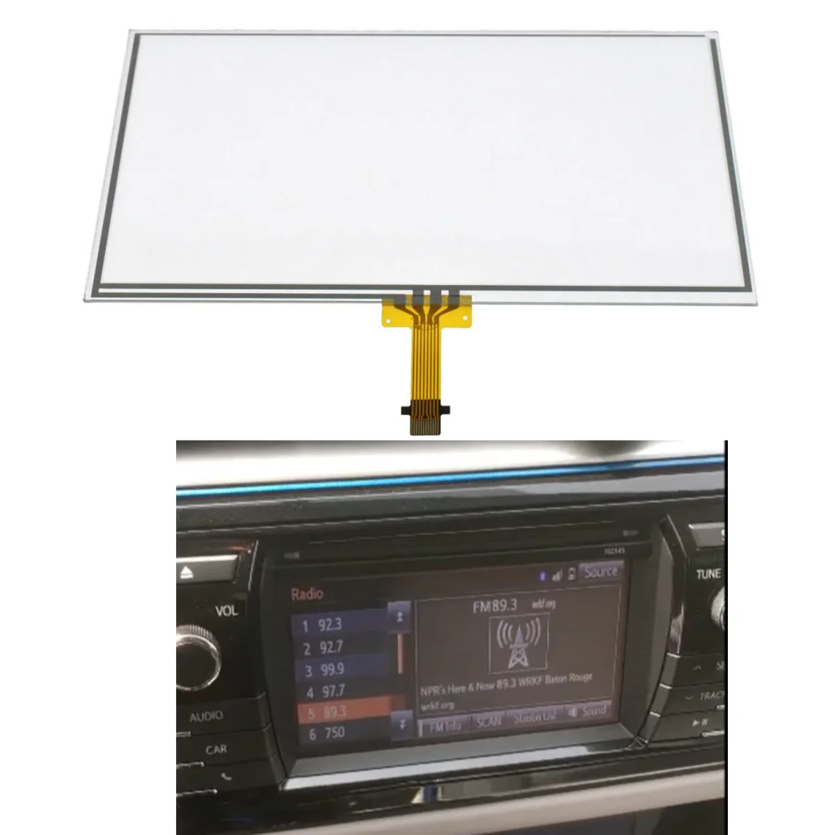 For Toyota Camry 2014 2015 2016 6.1 Inch Touch Screen Digitizer Replacement Radio OEM 100614 100366 100201 LA061WQ1