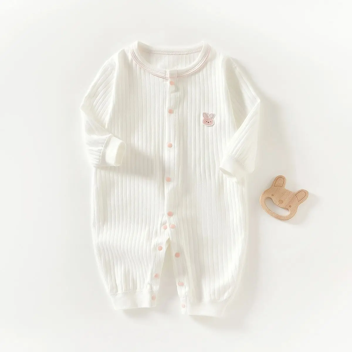 

Baby Boy Romper Summer Wear Infant Thin Pajamas Long Sleeves Jumpsuit Ribbed Clothes Knitted Stretch Girl Jumpsuit Pajamas