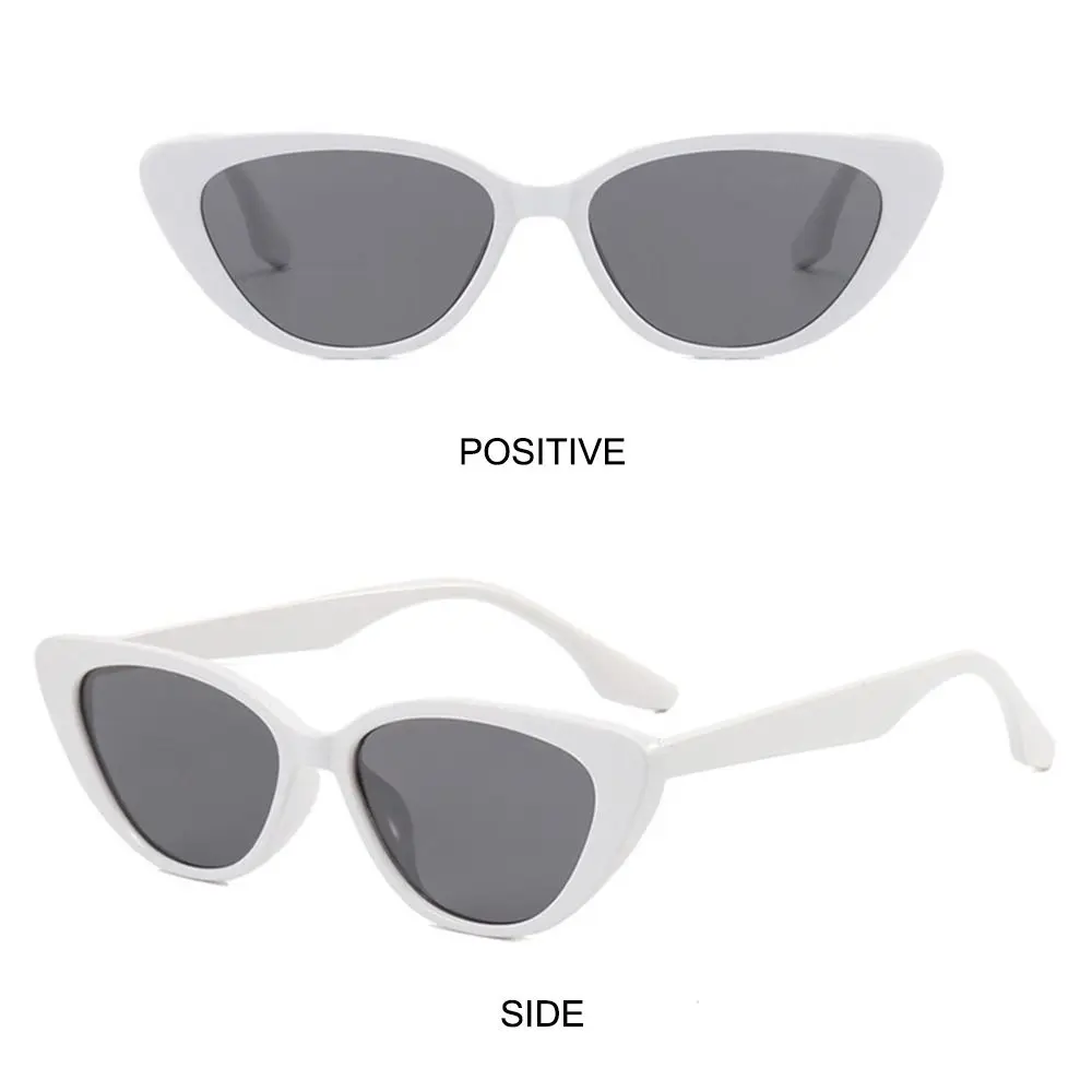 Retro Fashion Small Frame Cat Eye Shape Sunglasses Colorful UV400 Shades Sun Protection Sun Glasses for Women
