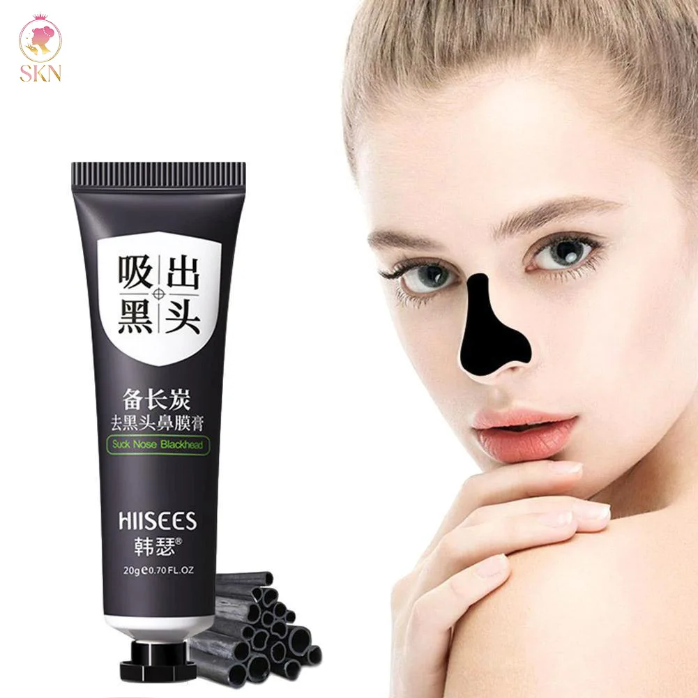 Blackhead Remover Mask Facial Shrink Pores Acne Black Head Removal Cream Nose Cleansing Black Peel Off Masks Gel Skin Care 20g