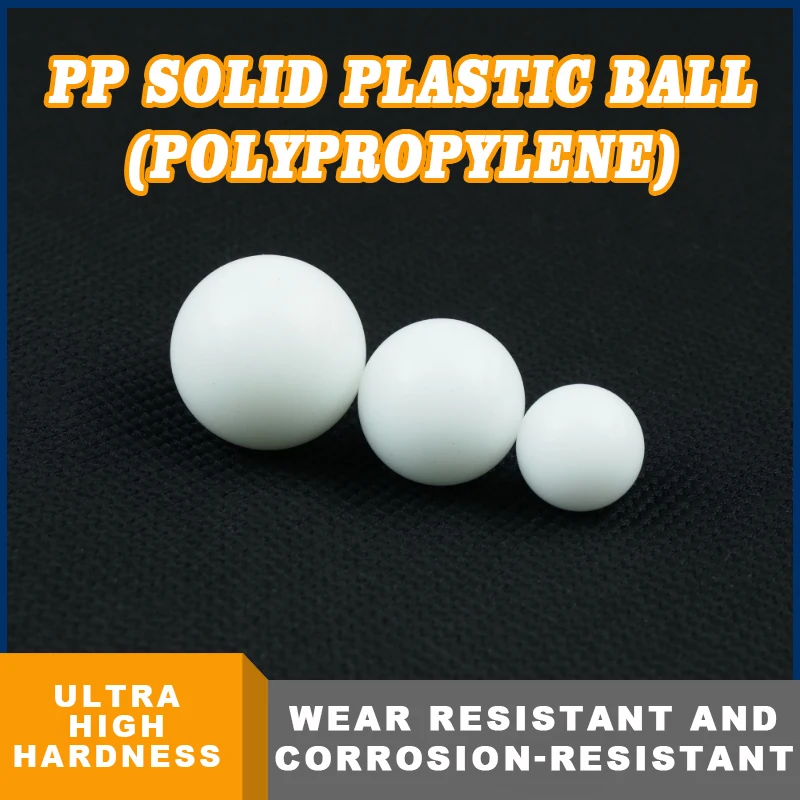 1-500Pcs White Solid PP Ball Diameter 2/2.38/3/3.175/4/5/5.55/10/15/20/25/30/40/50mm Polypropylene Plastic Ball Bead