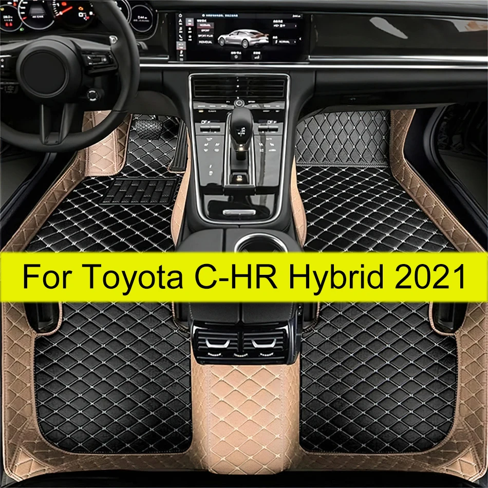 

Car Floor Mats For Toyota C-HR Hybrid 2021 Custom Auto Foot Pads Automobile Carpet Cover Interior Accessories