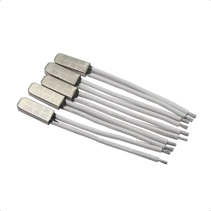 【5-2PCS】Normal Close KSD9700 Thermostat 16A 250V Temperature Thermal Control Switch 55 60 65 70 85 90 100-120 130 140 150 Degree