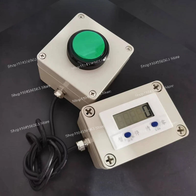 Sports Training Digital Counter Hand Pat Button Electronic Lap Counter with LCD Screen for Running Circle Recorder Tally