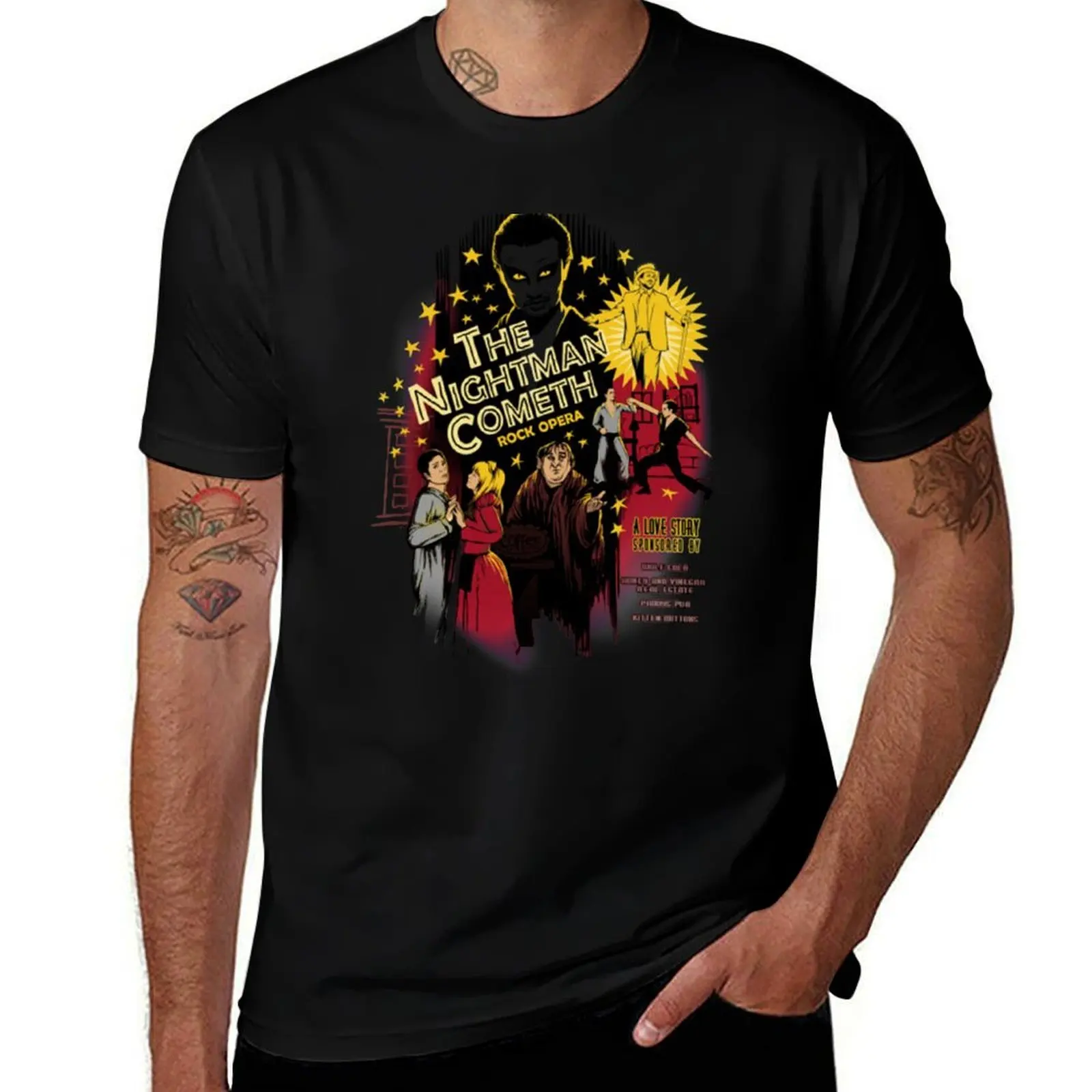 Футболка Nightman Cometh, мужская простая мужская футболка, футболка из 100% хлопка