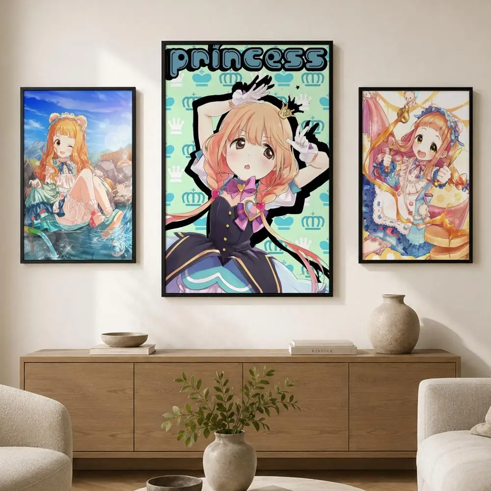 The IDOLM STER Cinderella Girls Ichihara Nina Poster Waterproof PVC Wall Poster, Peel-and-Stick HD Art for Living Room, Bedroom