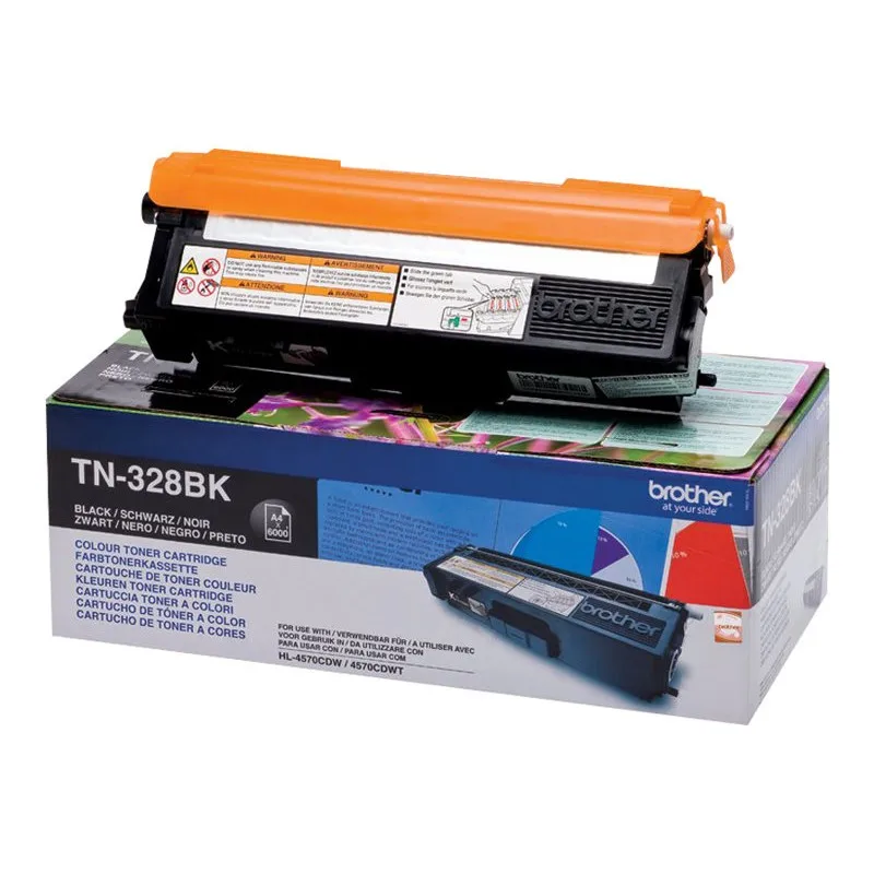 Brother TN328 black Original Toner cartridge-TN328BK TN328BK tintasycartuchos.com