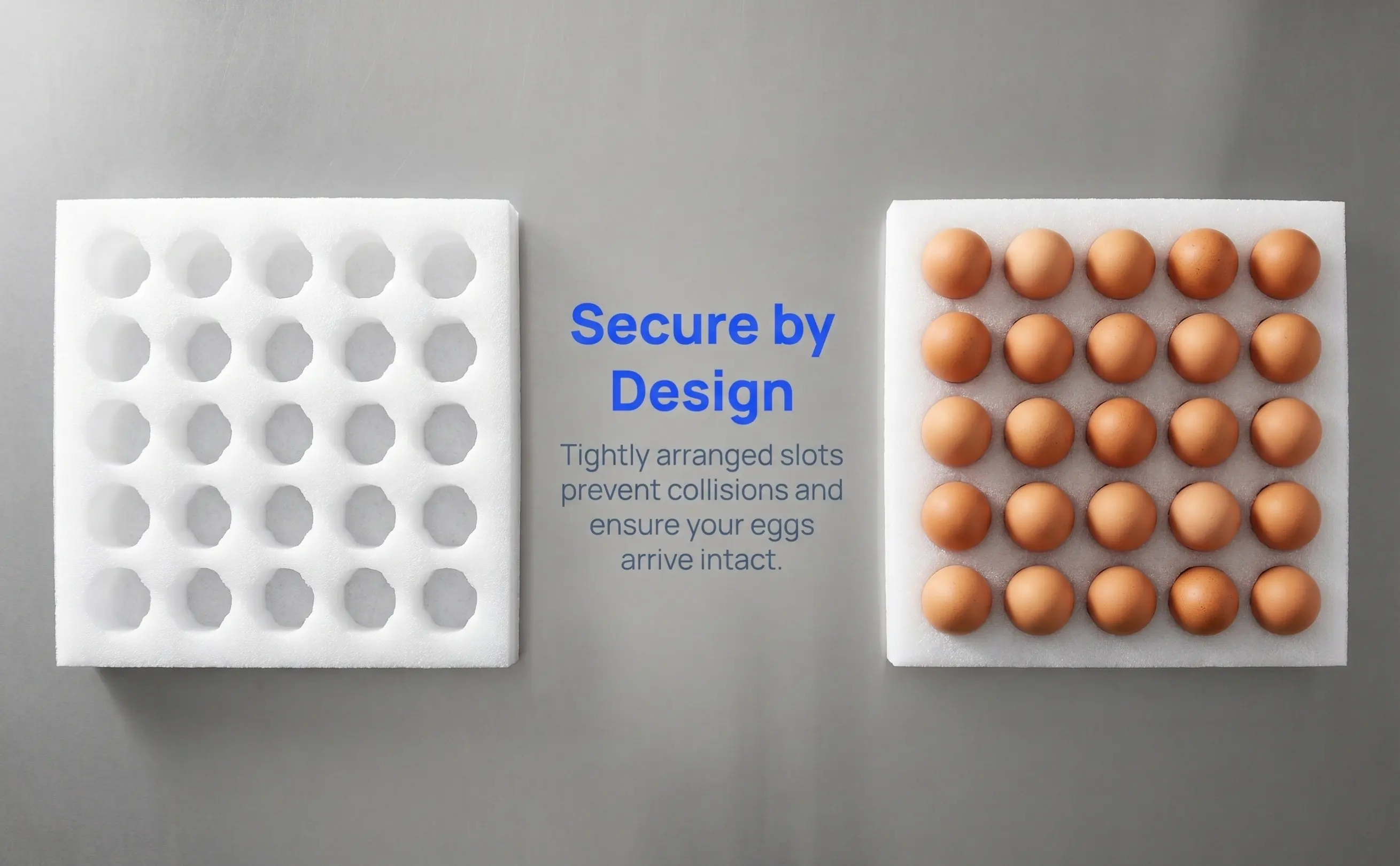 4Sets Shockproof Egg Holder Thickened Multi-Grid Protective Tray Portable Egg Storage Tray for Delivery Shipping