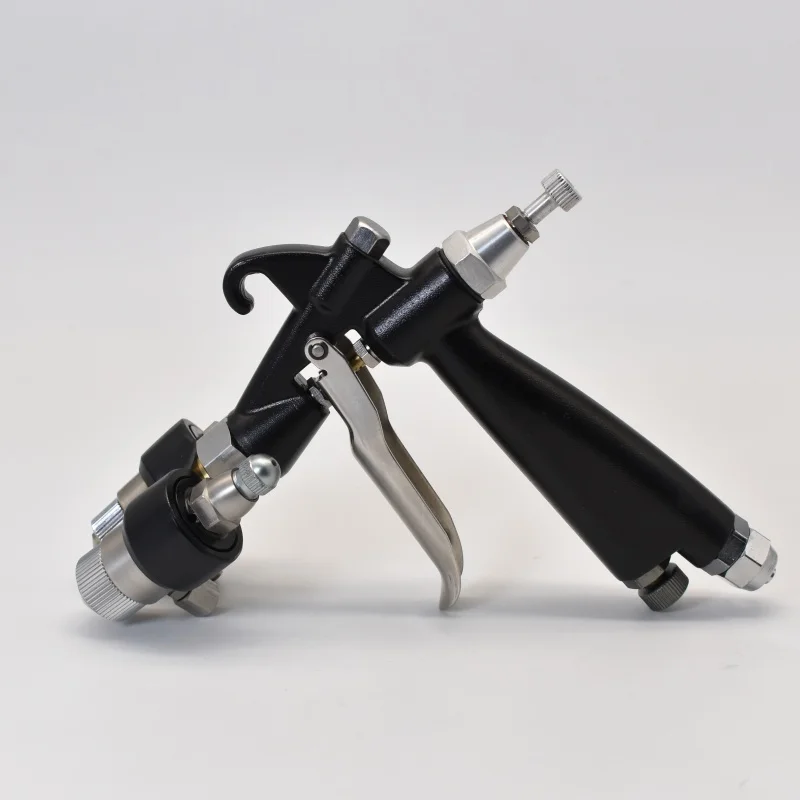 New black high-quality dual nozzle nano spray gun HVLP spray gun dual component nozzle air spray gun