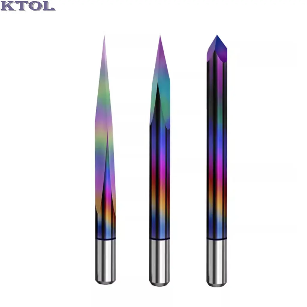 

3,175 мм 3-лицевая фреза из вольфрамовой стали, гравировальный станок по металлу, фрезерные инструменты с ЧПУ для металла, алюминия, дерева, акрила, ПВХ, 3D резьба