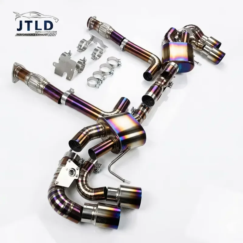 High Performance Titanium Alloy Valved Catback Exhaust System for Chevy Corvette C8 Stingray Z51 LT2 6.2L NA V8 Direct