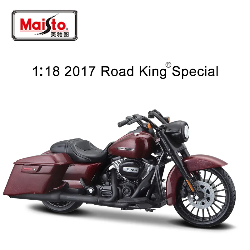 Maisto-Harley 2018 Cvo Installthrough Die, Simulation Considérant, Alliage Surprise, Collection de motos, Modèle Toy Gift, 1:18