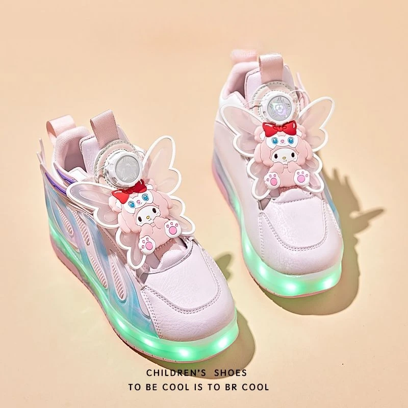 

Angel Melody Girls Invisible Double Wheel Kids Sneakers with Wheels Skating Roller Skating Cute Kids Shoes