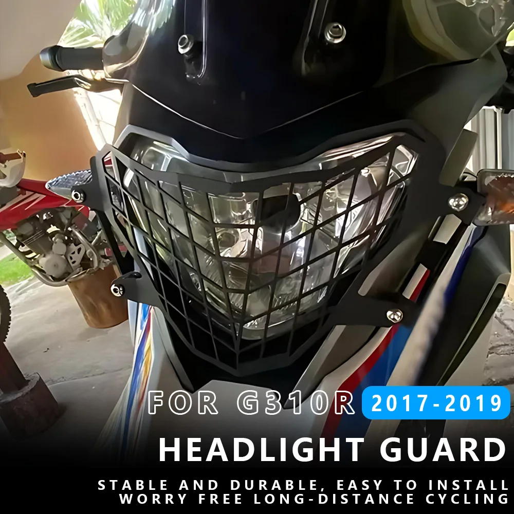 

MTKRACING For BMW G310R 2017-2019 Motorcycle Headlight Guard Grille Cover Protector Protection Modification